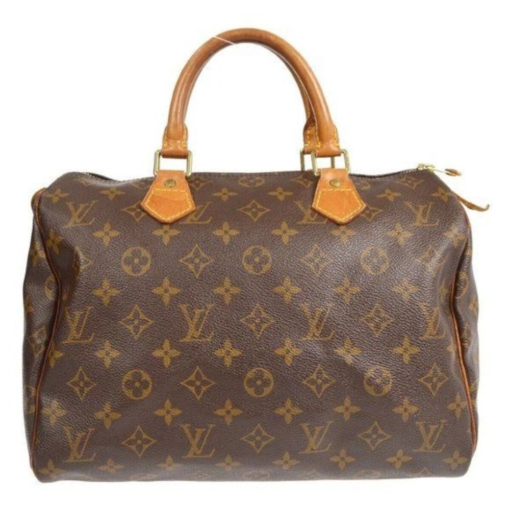 Authentic Louis Vuitton Satchel Bag Speedy 30 Monogram Used LV Handbag Vintage